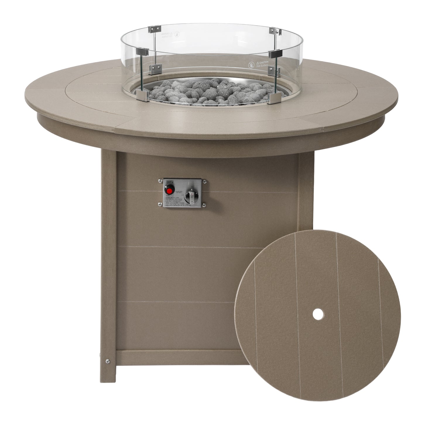 Sedona Round 47" Counter Fire Pit Table Top