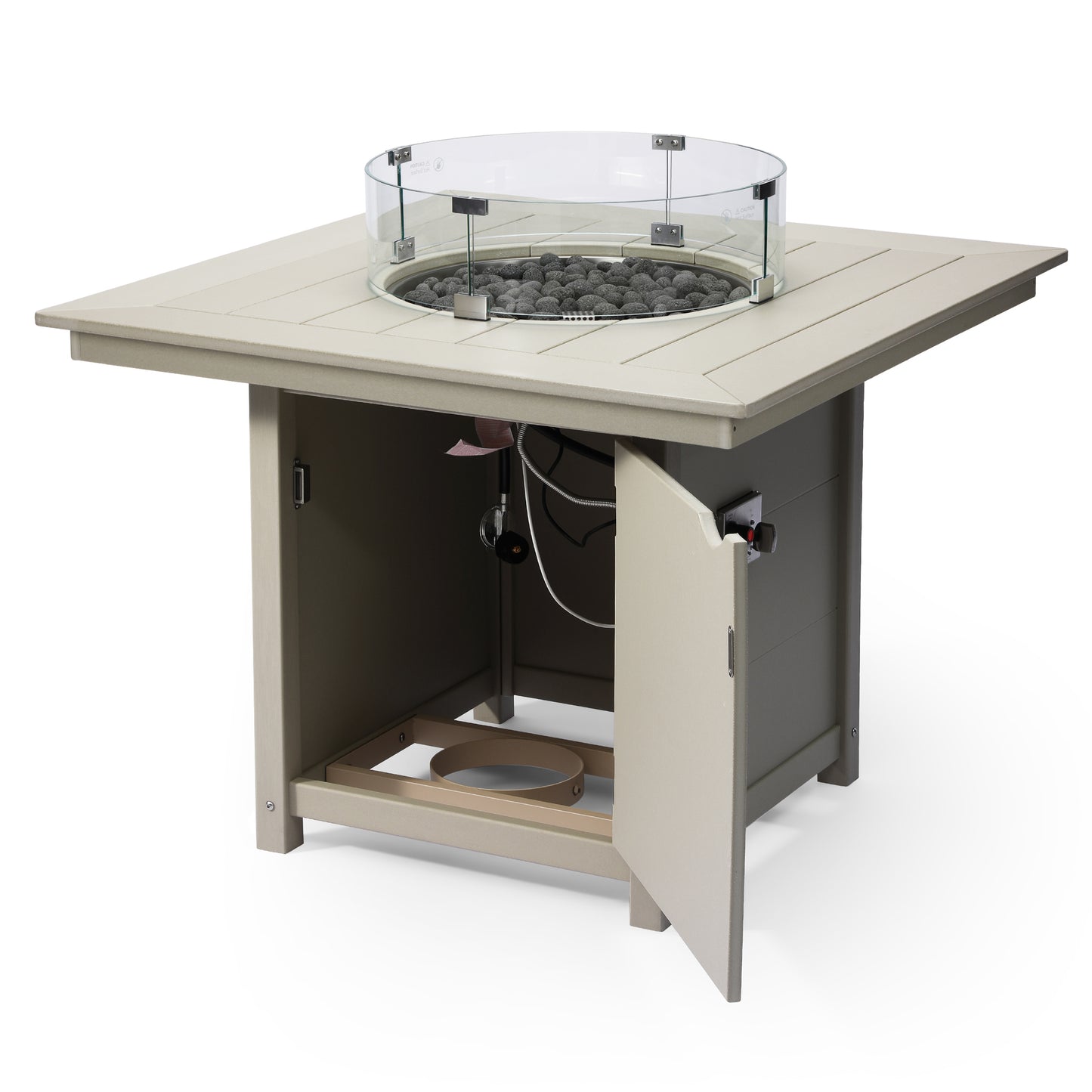 Sedona Square 42" Dining Fire Pit Table