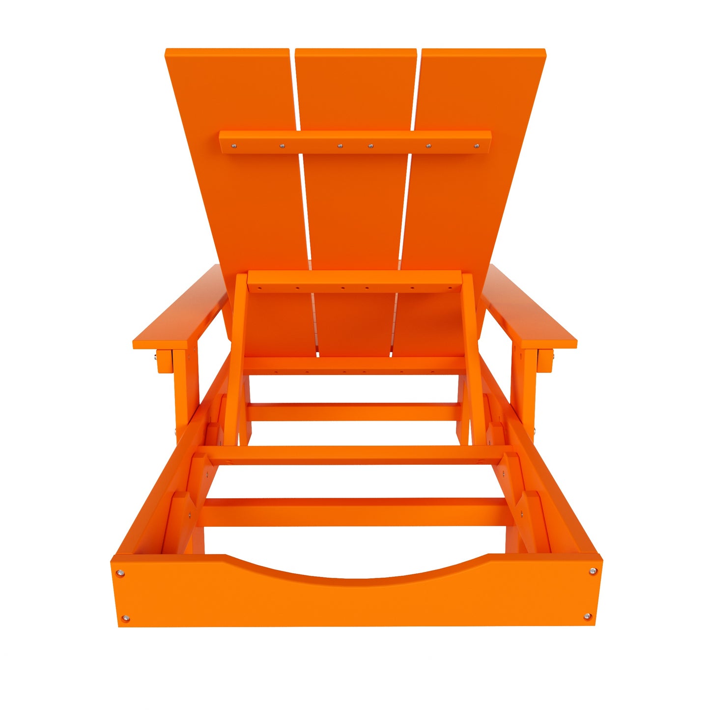 Malibu Modern All-Weather Outdoor Reclining Sun Lounger With Arm Rests & Wheels