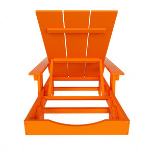 Malibu Modern All-Weather Outdoor Reclining Sun Lounger With Arm Rests & Wheels
