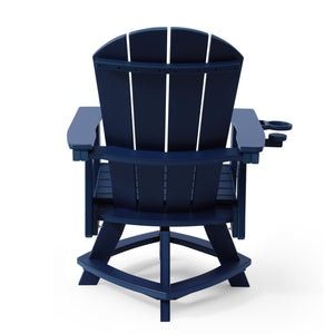 Adirondack Swivel Dining Chair with Cup Holder With Cup Holder