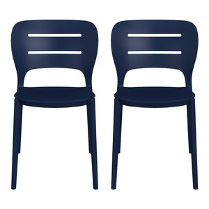 Patio Stacking Dining Side Chair (Set of 2)