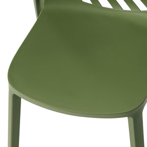 Patio Stacking Dining Side Chair (Set of 2)