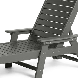 Santa Monica All-Weather Outdoor Reclining Sun Lounger with Arm Rests