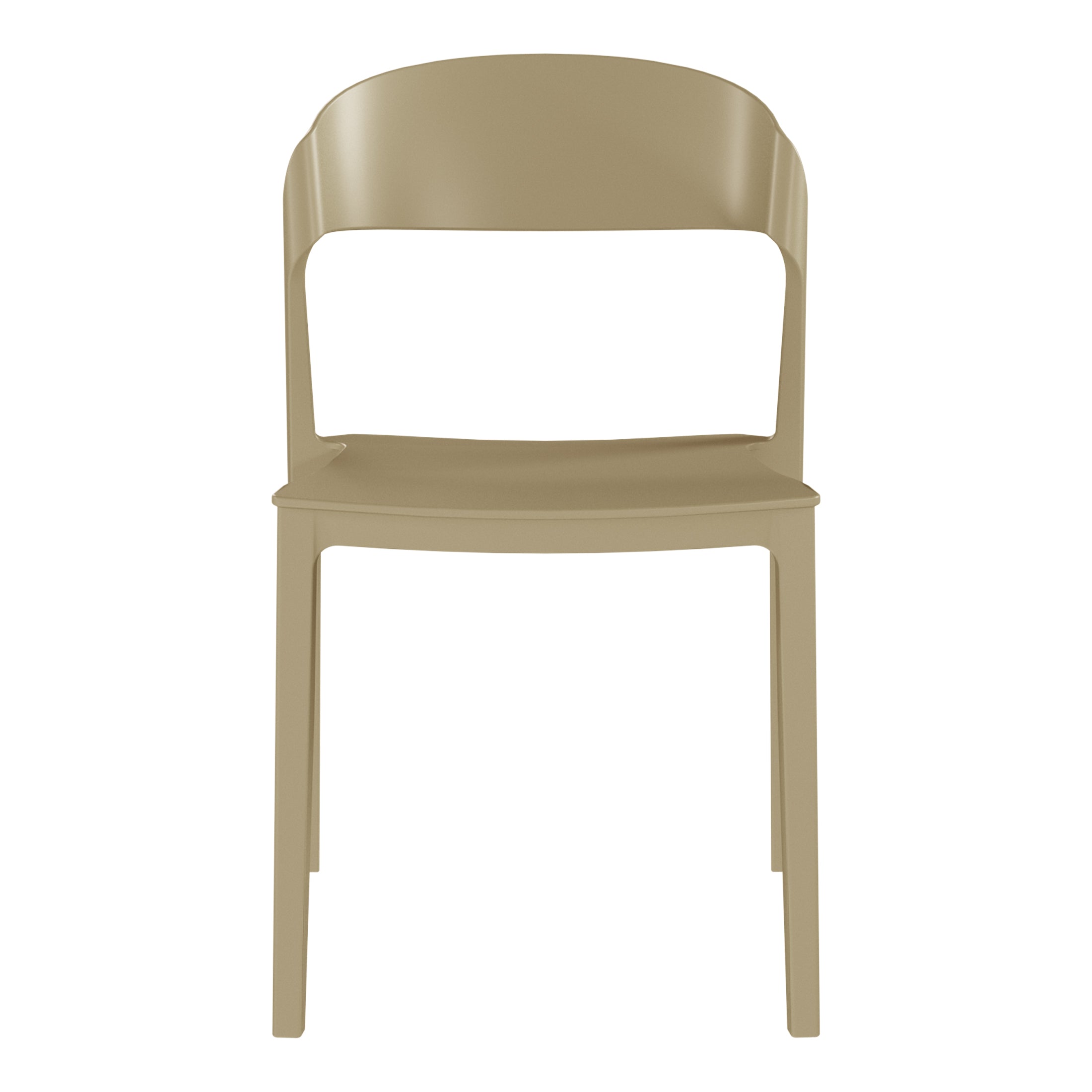 Patio Stacking Dining Side Chair (Set of 2)