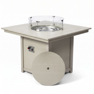 Sedona Square 42" Dining Fire Pit Table