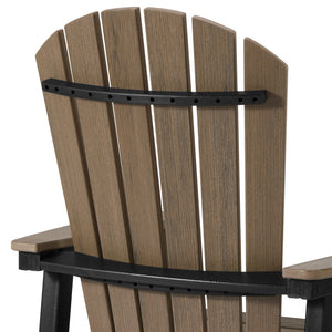 Heritage Ridge Adirondack Swivel Bar Chair With Cup Holder