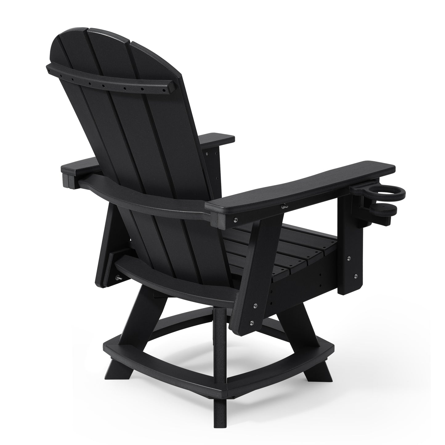 Adirondack Swivel Dining Chair with Cup Holder With Cup Holder
