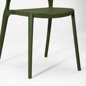 Patio Stacking Dining Side Chair (Set of 4)