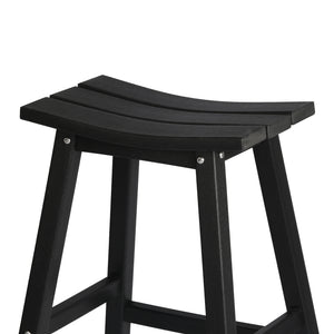 Stockholm All-Weather Outdoor Saddle Bar Stool (29" Height)