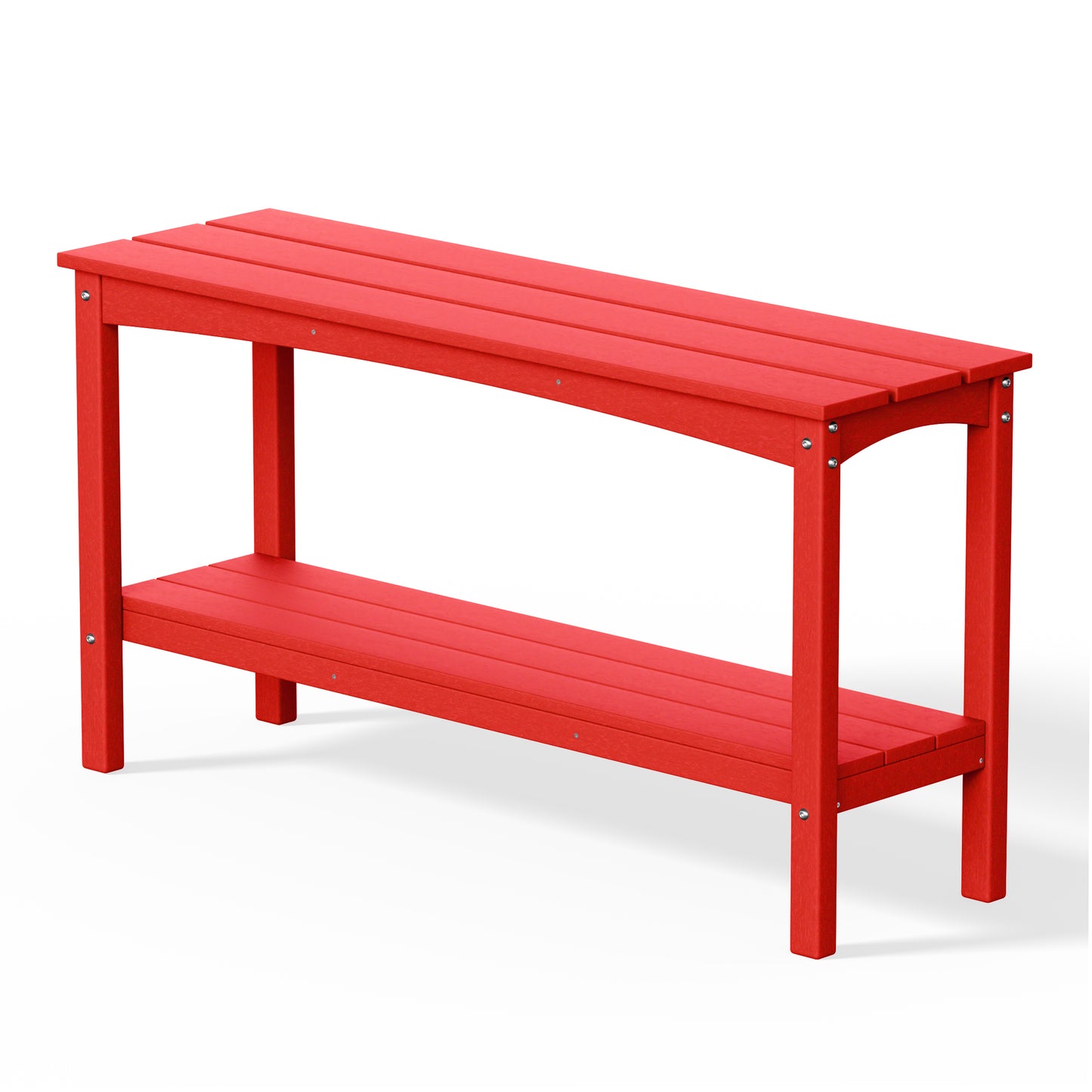Tuscany All-Weather Outdoor Two Shelf Patio Bar Console Table (55" Wide)