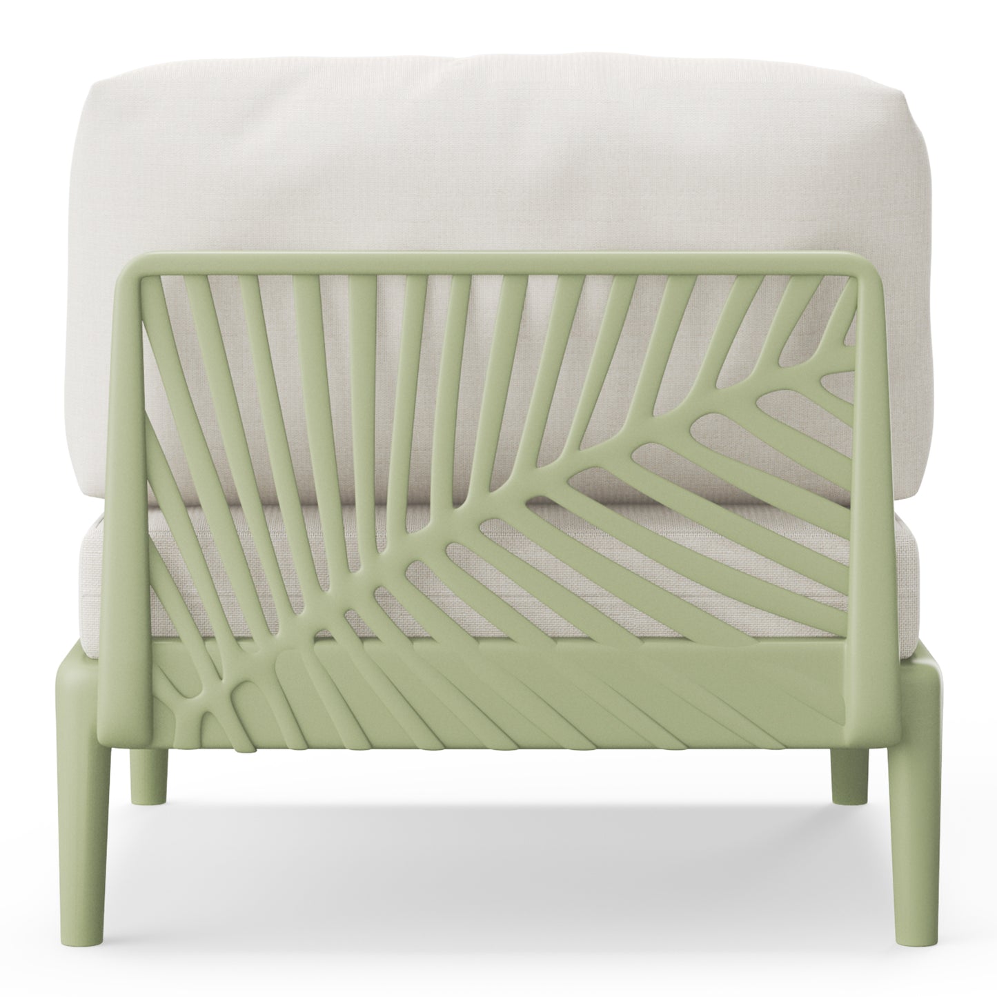 Polyform Deep Seating Armless Chair with Cushions