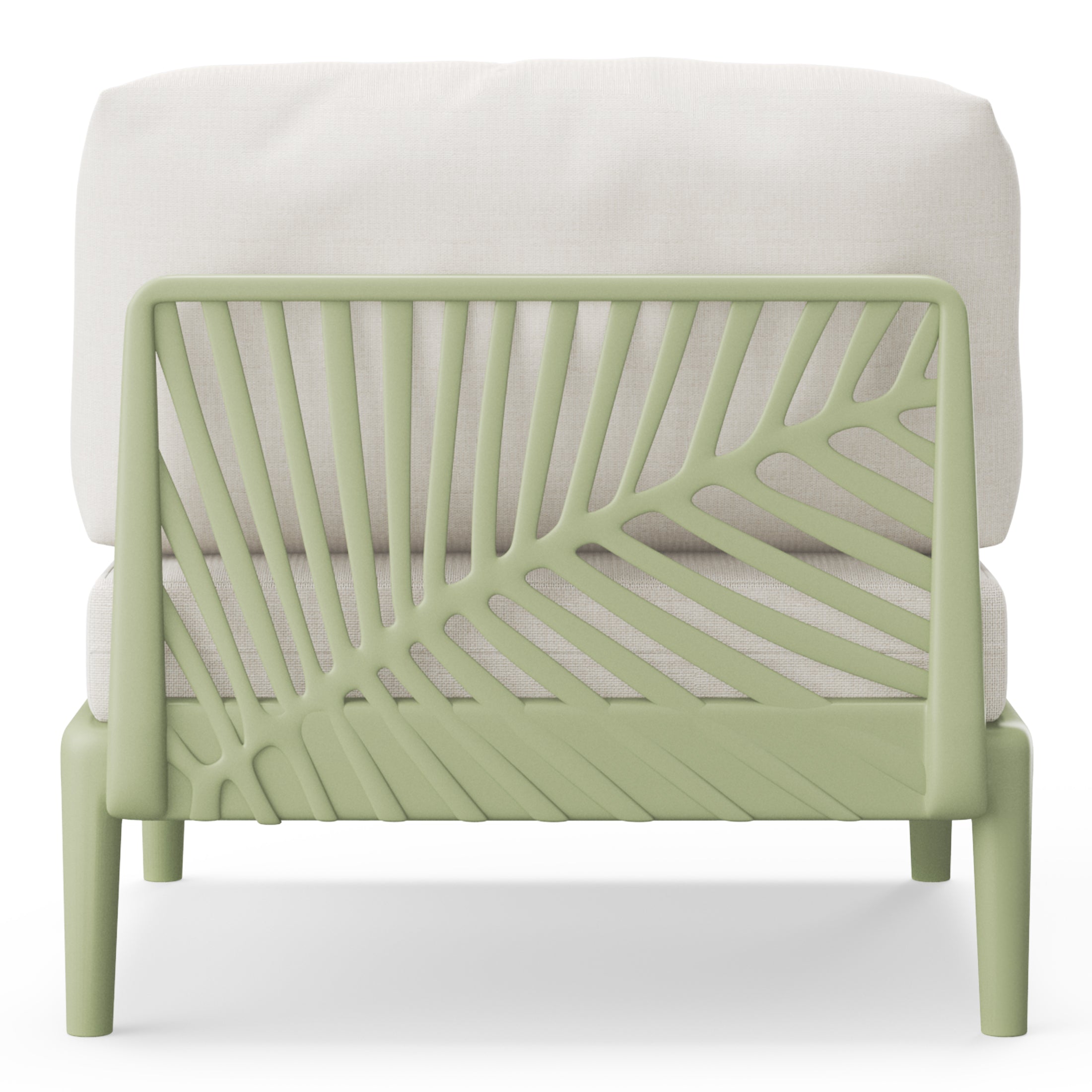 Polyform Deep Seating Armless Chair with Cushions