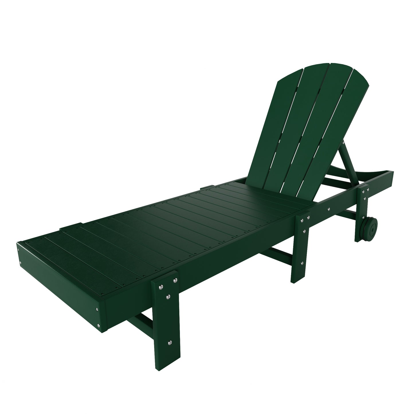 Chatham All-Weather Outdoor Adirondack Reclining Sun Lounger With Wheels