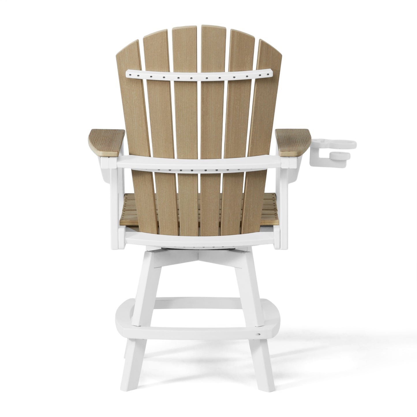 Heritage Ridge Adirondack Swivel Counter Chair With Cup Holder