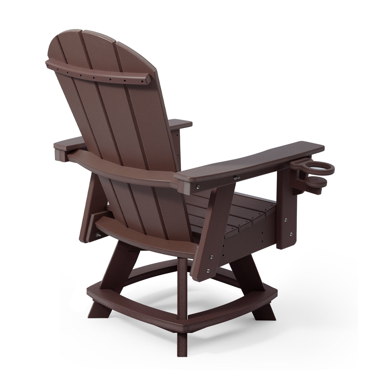 Adirondack Swivel Dining Chair with Cup Holder With Cup Holder