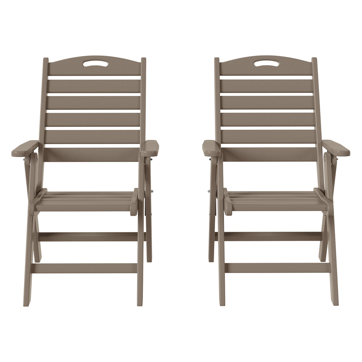 Aarhus Folding High back Dining Chair (Set of 2)