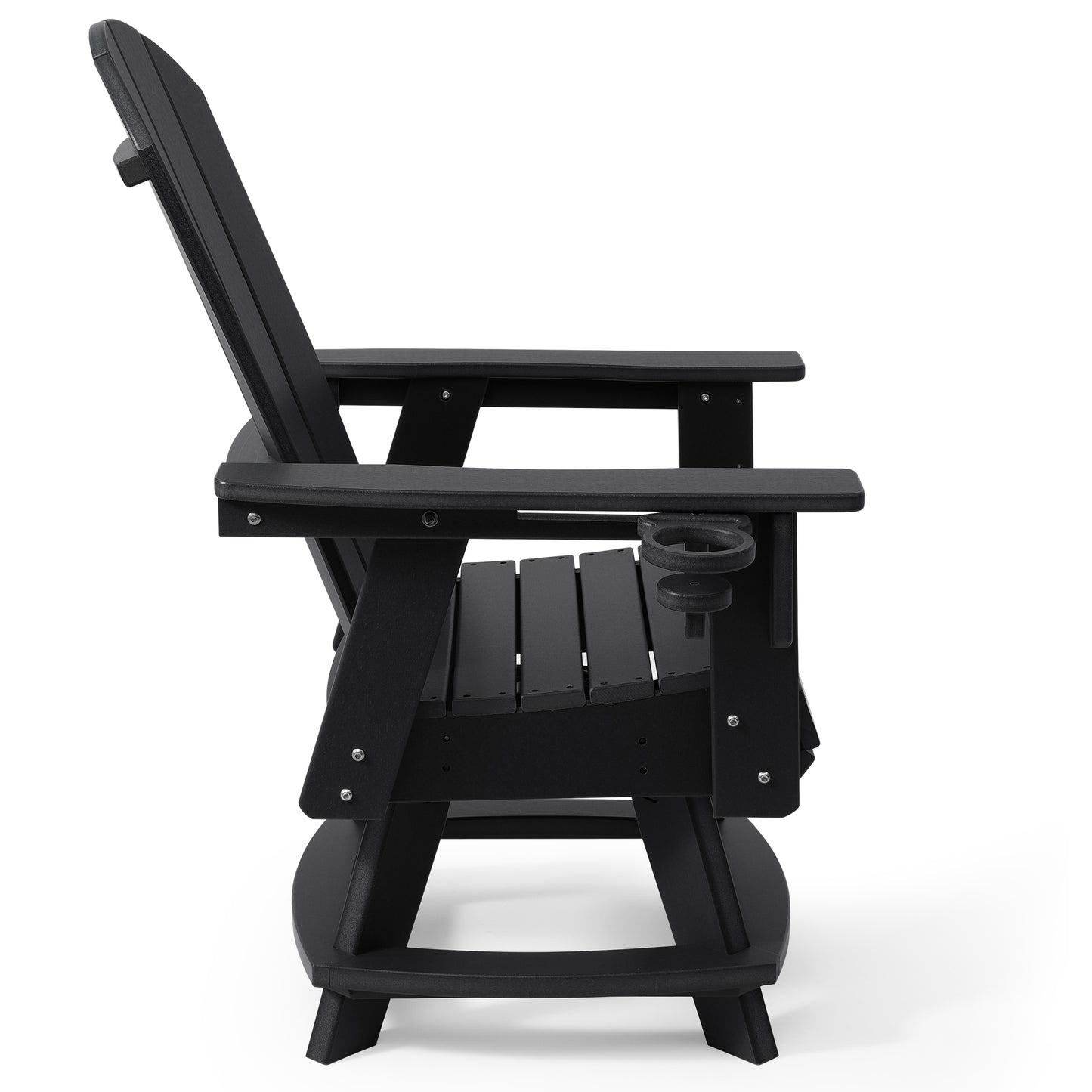 Adirondack Swivel Dining Chair with Cup Holder With Cup Holder