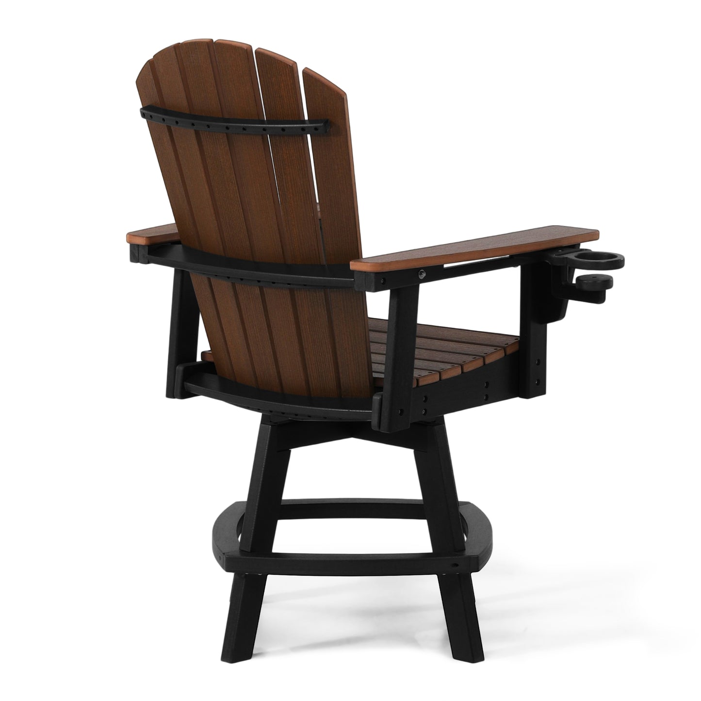 Heritage Ridge Adirondack Swivel Counter Chair With Cup Holder