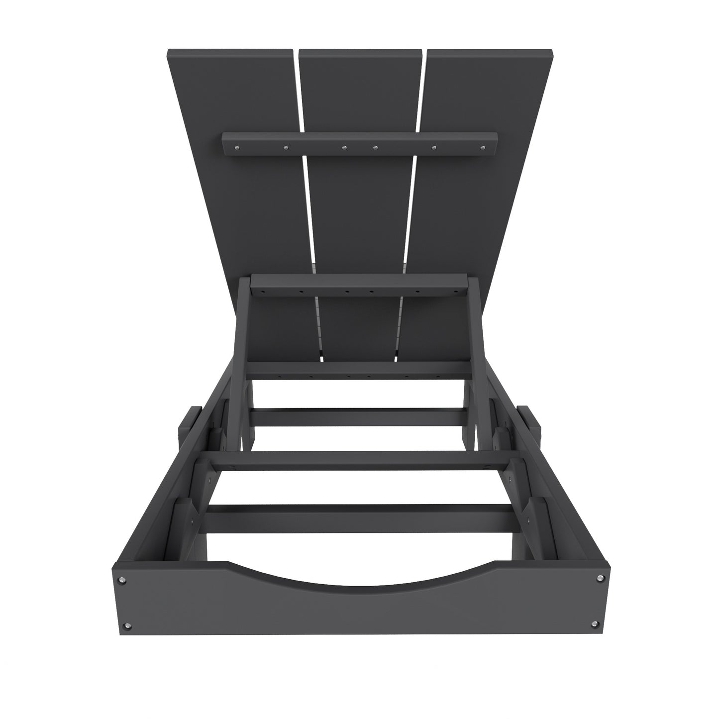 Malibu Modern All-Weather Outdoor Reclining Sun Lounger With Wheels