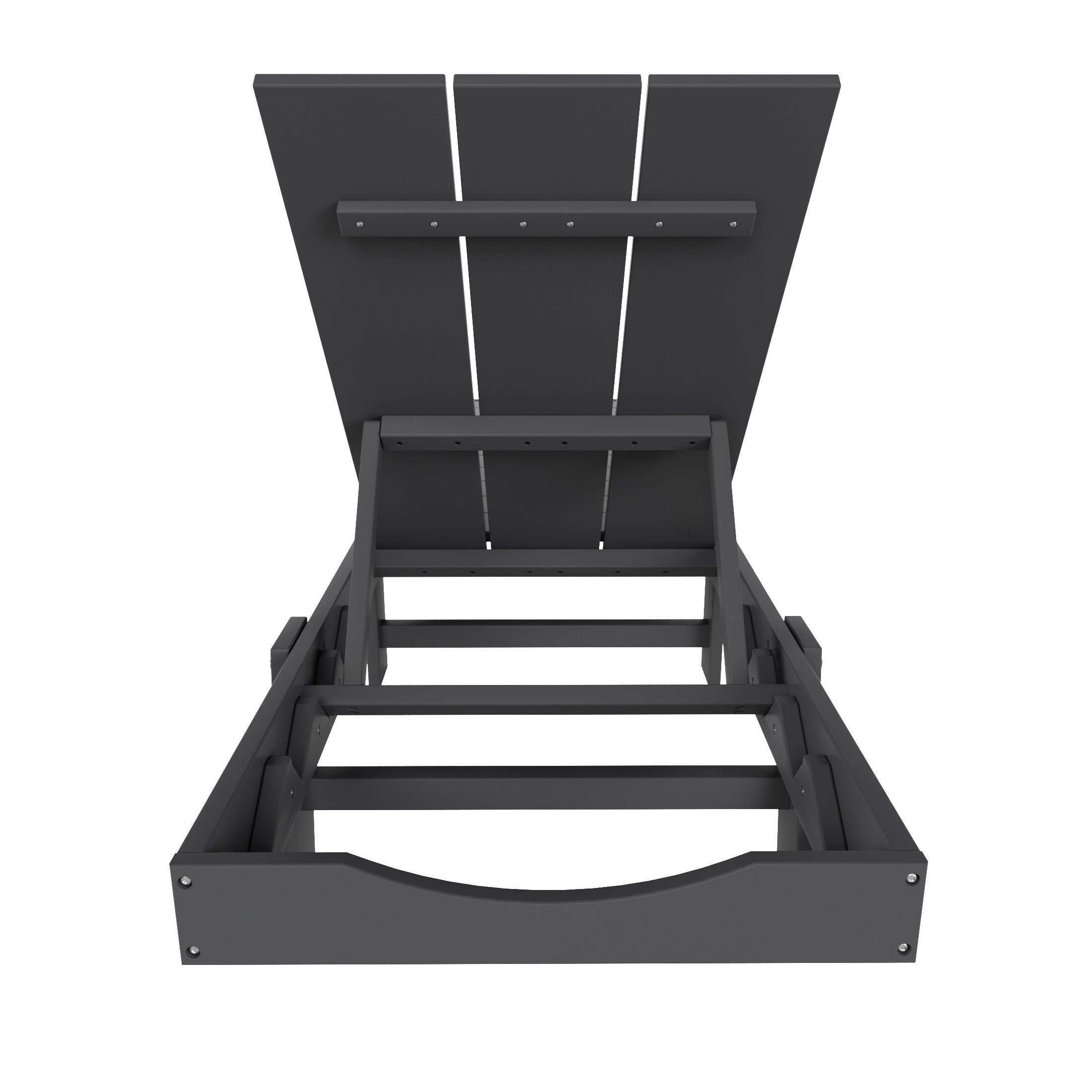 Malibu Modern All-Weather Outdoor Reclining Sun Lounger With Wheels
