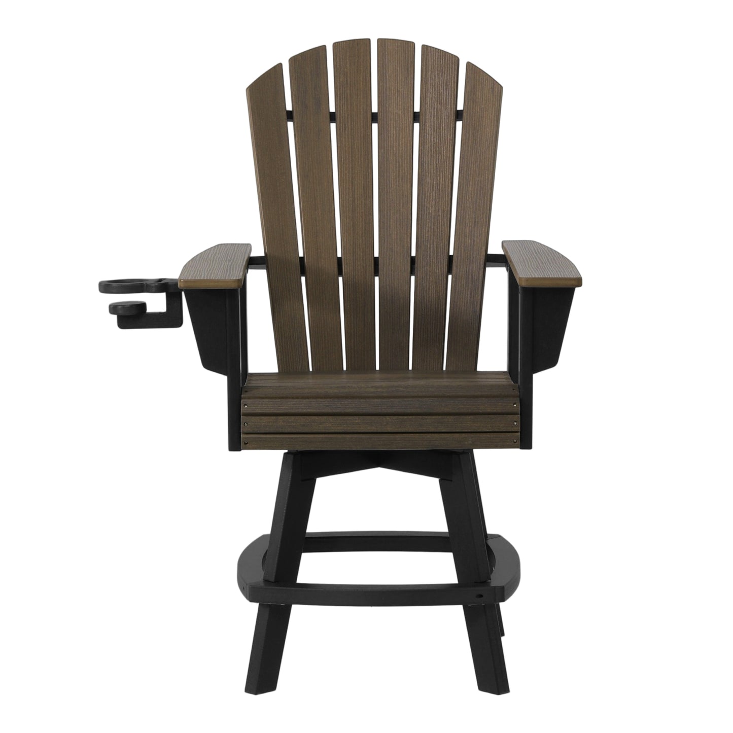 Heritage Ridge Adirondack Swivel Counter Chair With Cup Holder
