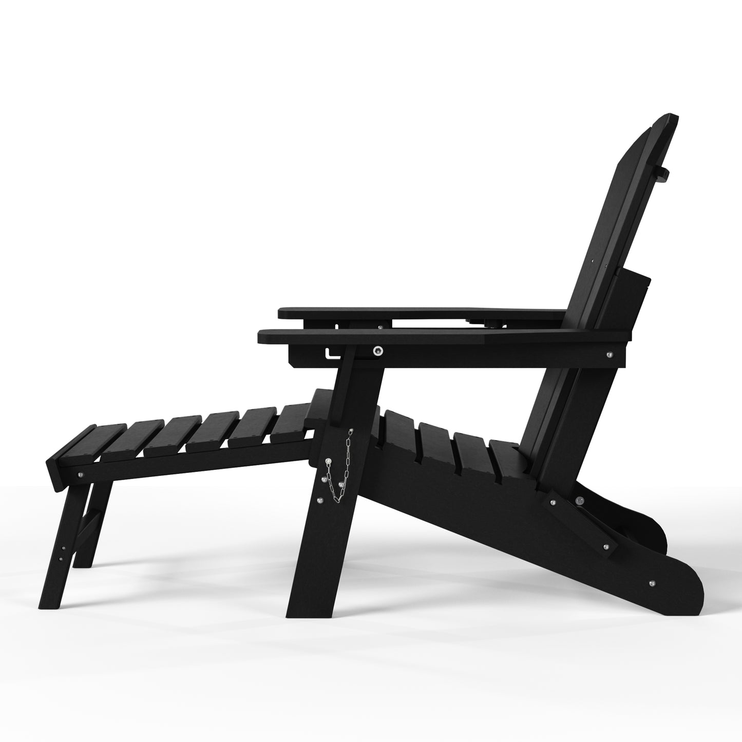 Chatham Folding Adjustable Adirondack Chair with Cup Holder and Hideaway Ottoman