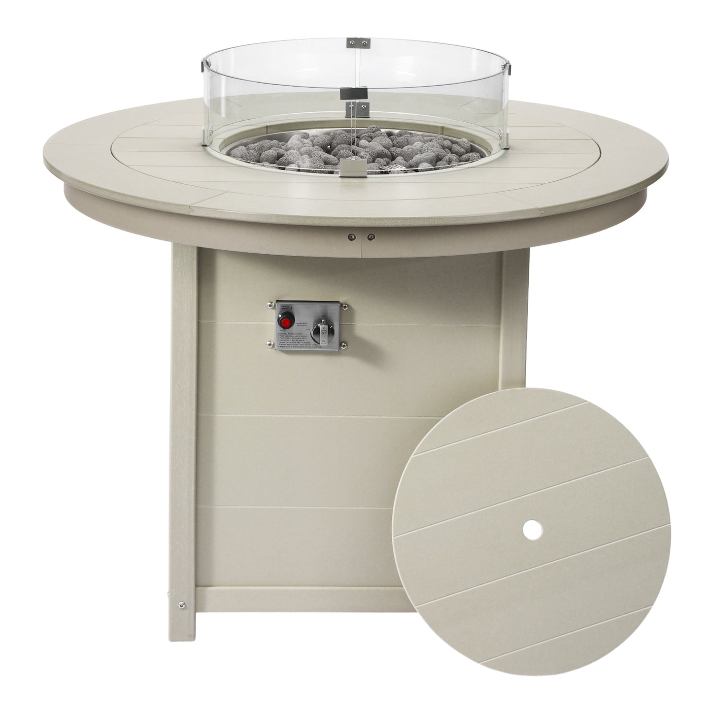 Sedona Round 47" Counter Fire Pit Table Top