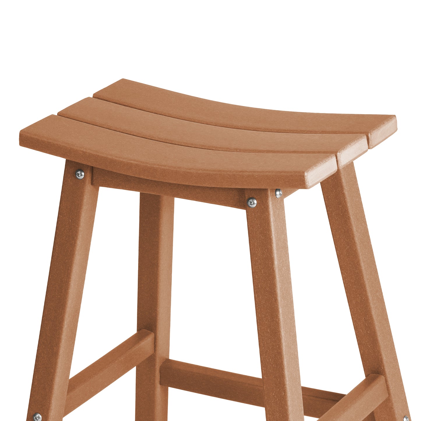 Stockholm All-Weather Outdoor Saddle Counter Stool (24" Height)