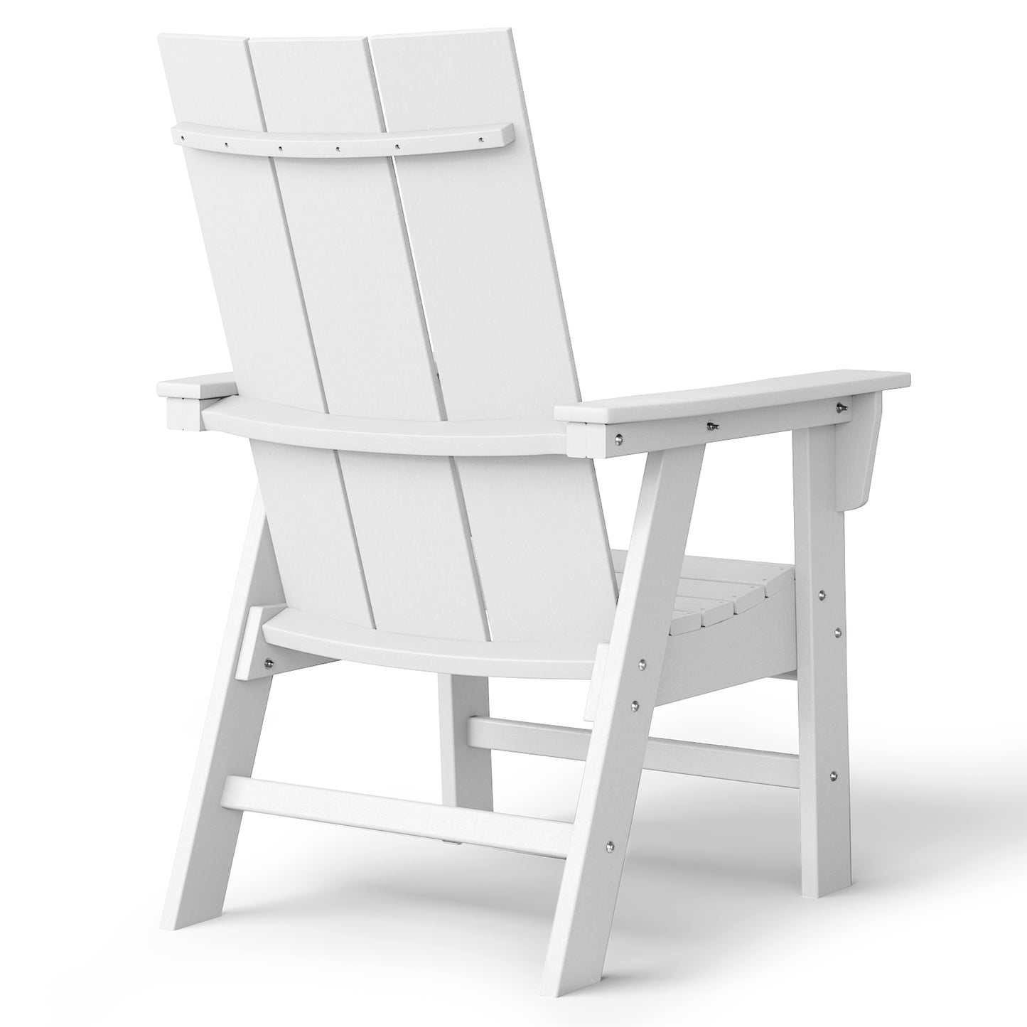 Malibu Modern All-Weather Outdoor Contoured Adirondack Dining Chair