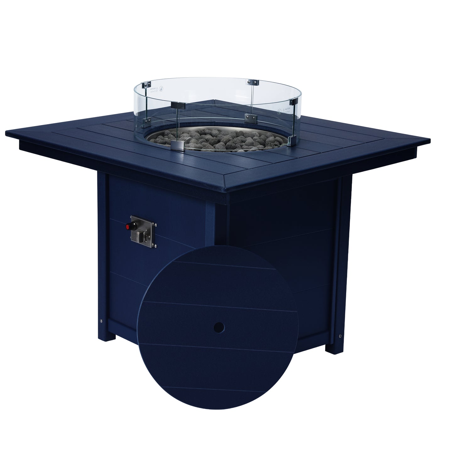 Sedona Square 42" Dining Fire Pit Table