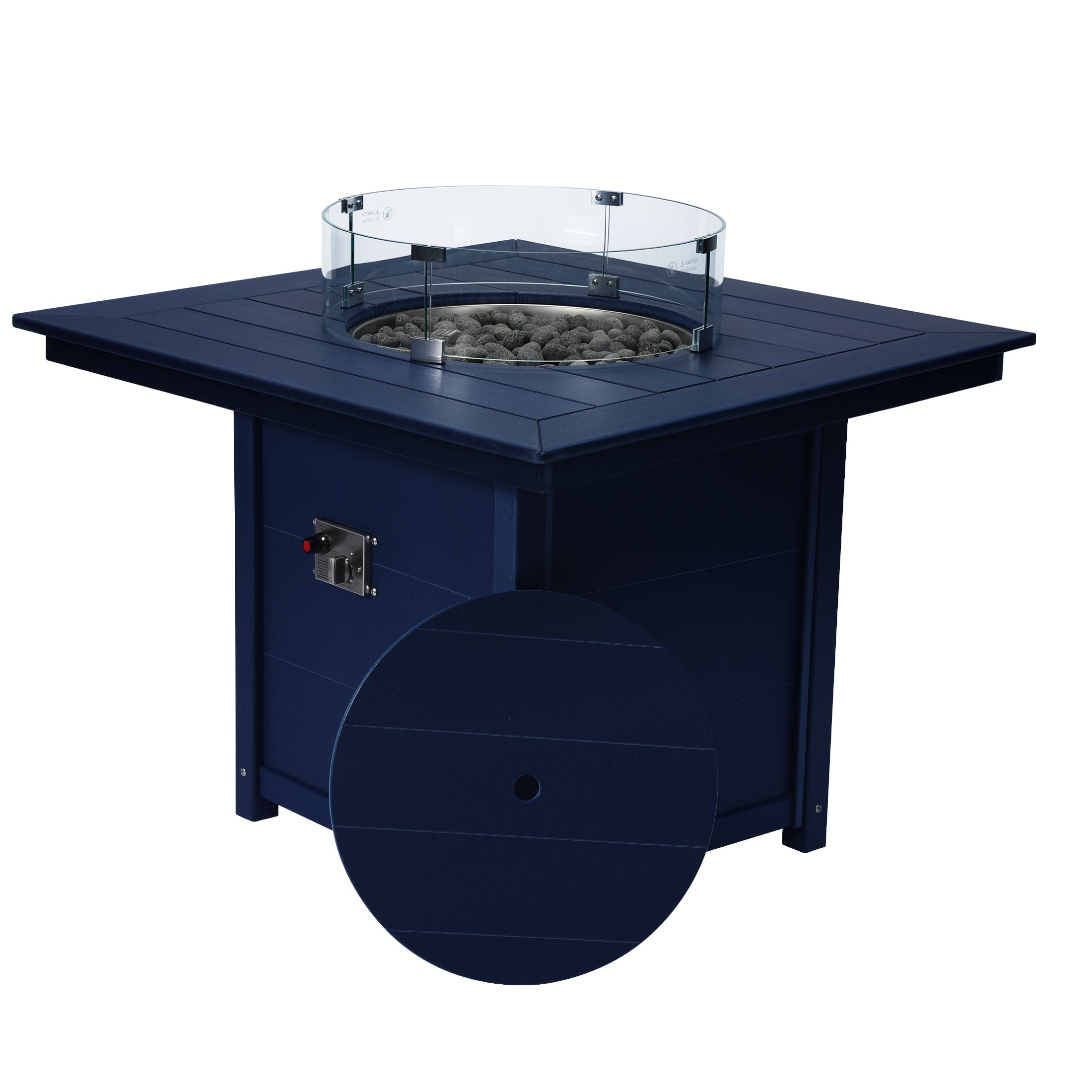 Sedona Square 42" Dining Fire Pit Table