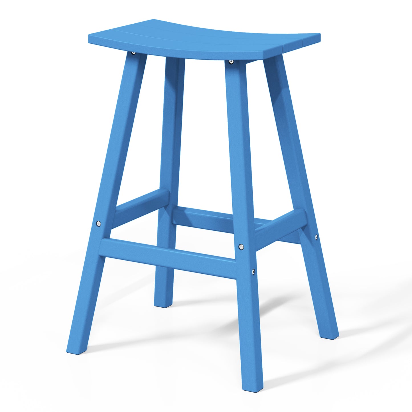 Stockholm All-Weather Outdoor Saddle Bar Stool (29" Height)