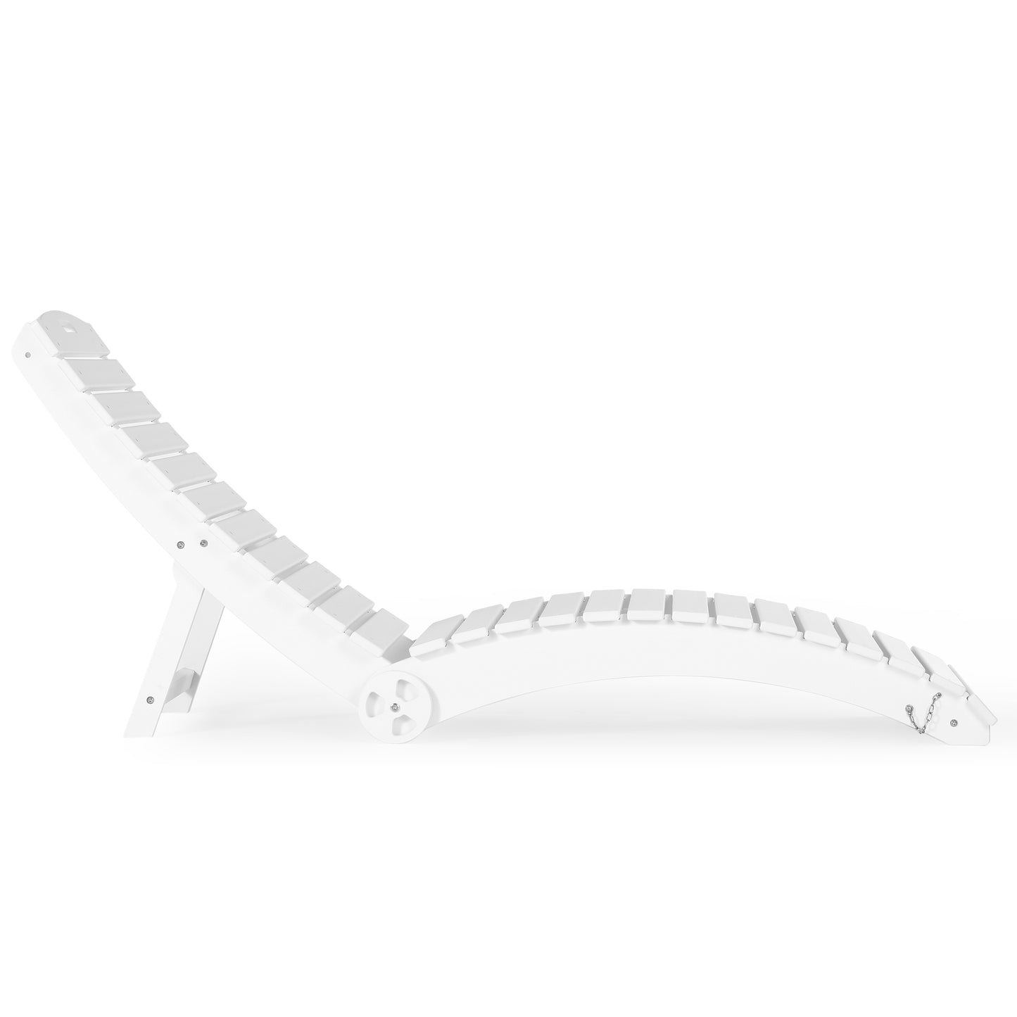 Key West Folding Pool Lounge Chair with Wheels