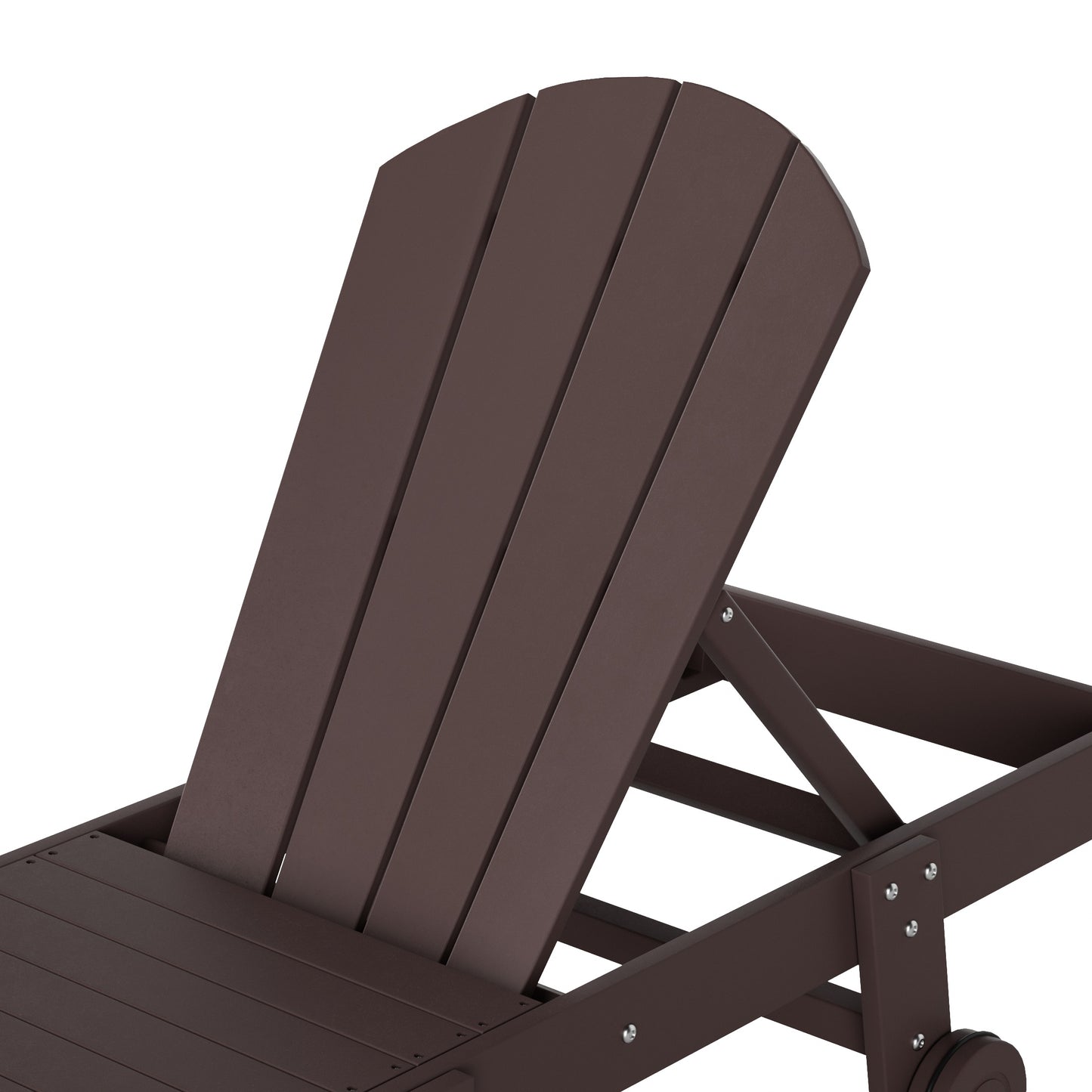 Chatham All-Weather Outdoor Adirondack Reclining Sun Lounger With Wheels