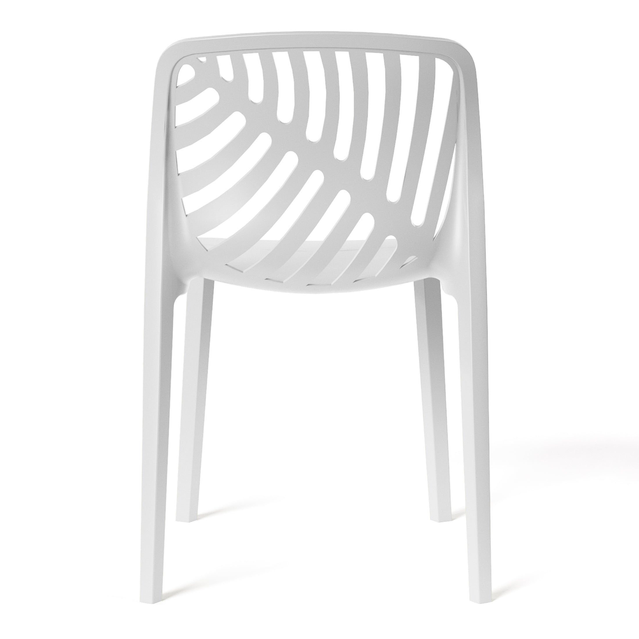 Patio Stacking Dining Side Chair (Set of 2)