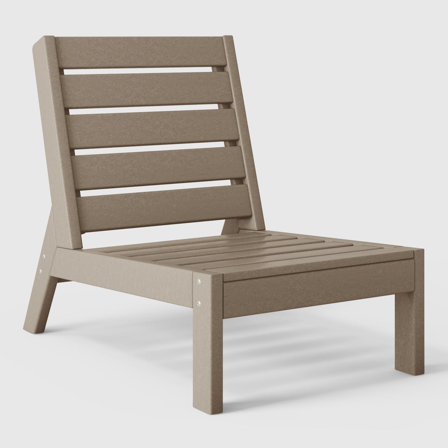 Scottsdale All-Weather Outdoor Modular Deep Seating Armless Chair (with Optional Cushions)