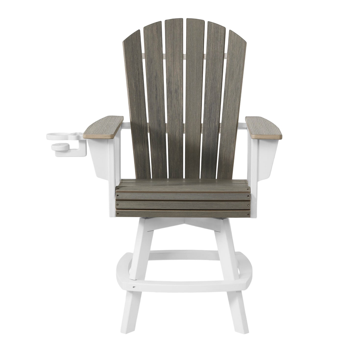 Heritage Ridge Adirondack Swivel Counter Chair With Cup Holder