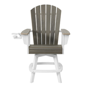 Heritage Ridge Adirondack Swivel Counter Chair With Cup Holder