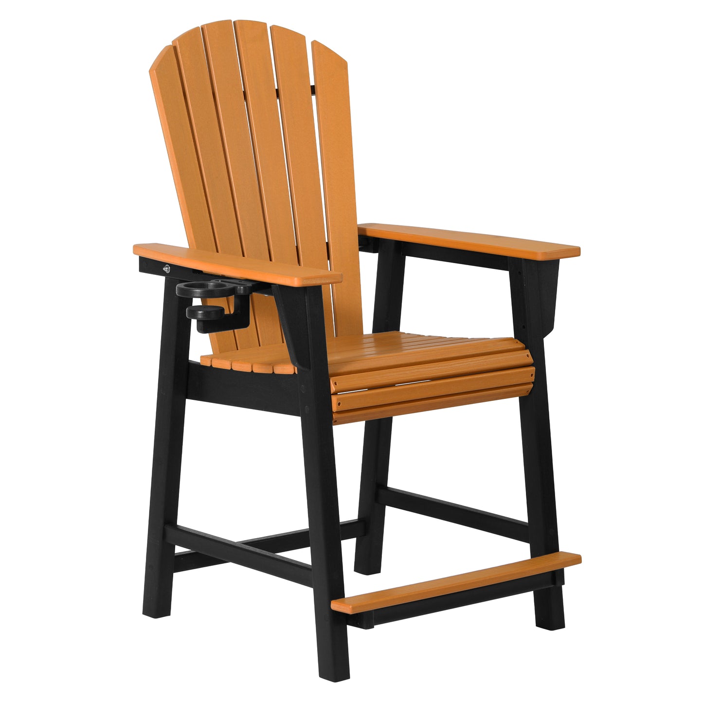 Heritage Ridge Adirondack Counter Height Chair With Cup Holder