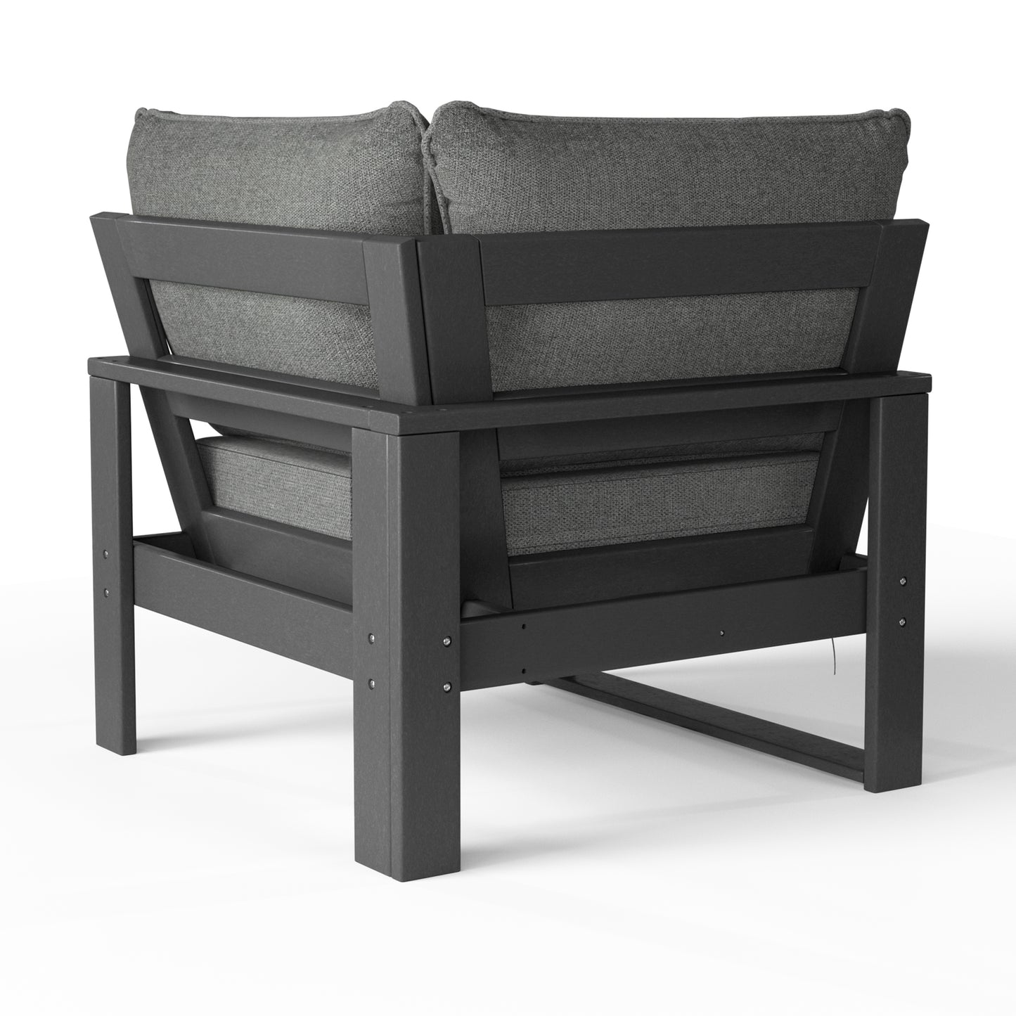 Signature All-Weather Outdoor Modular Patio Deep Seating Corner Chair (Corner Sectional Seat)