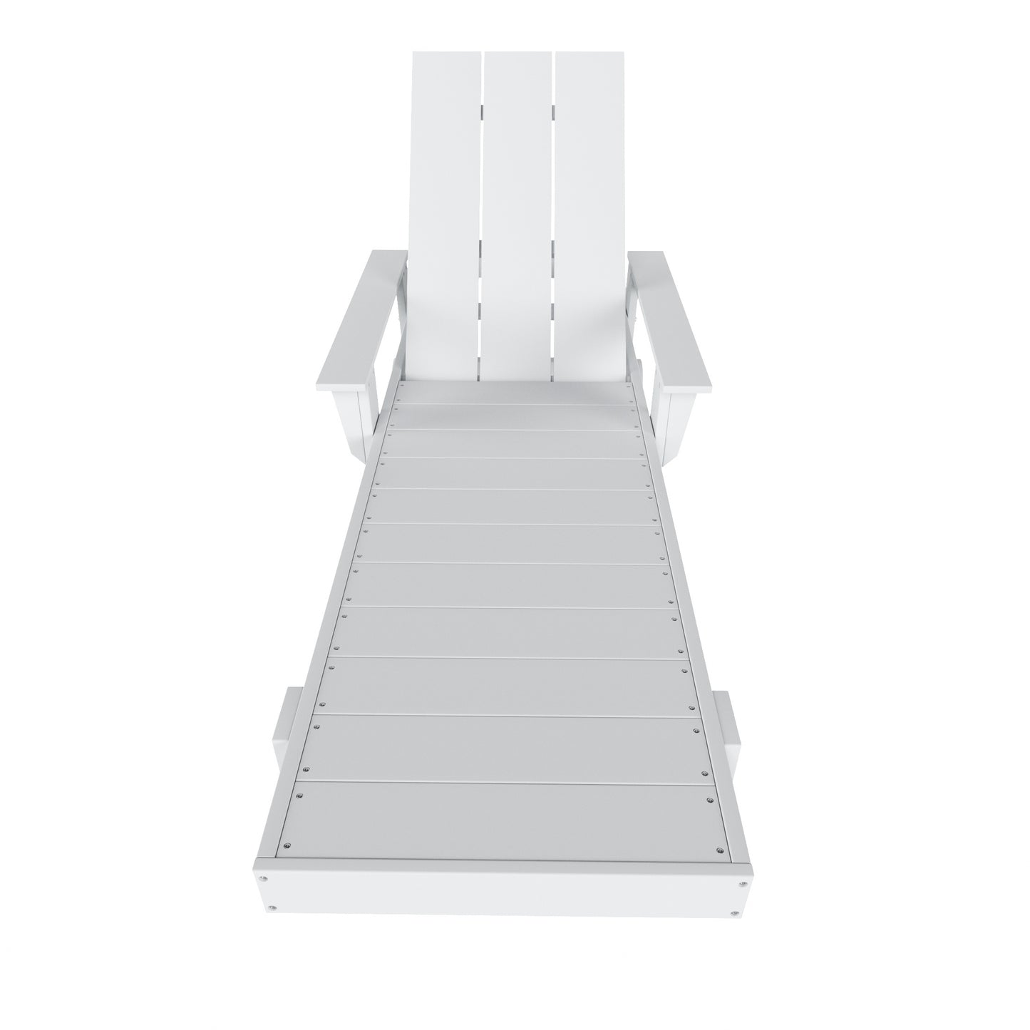 Malibu Modern All-Weather Outdoor Reclining Sun Lounger With Arm Rests & Wheels