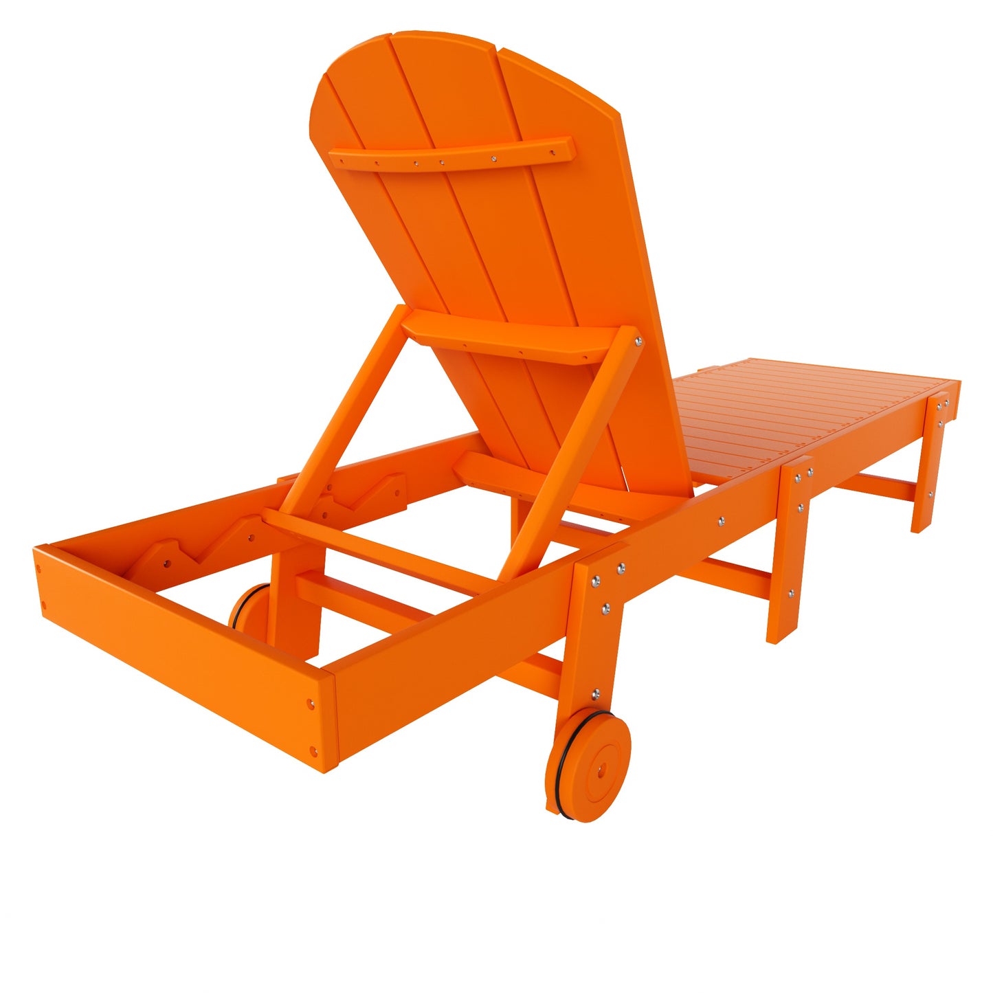 Chatham All-Weather Outdoor Adirondack Reclining Sun Lounger With Wheels