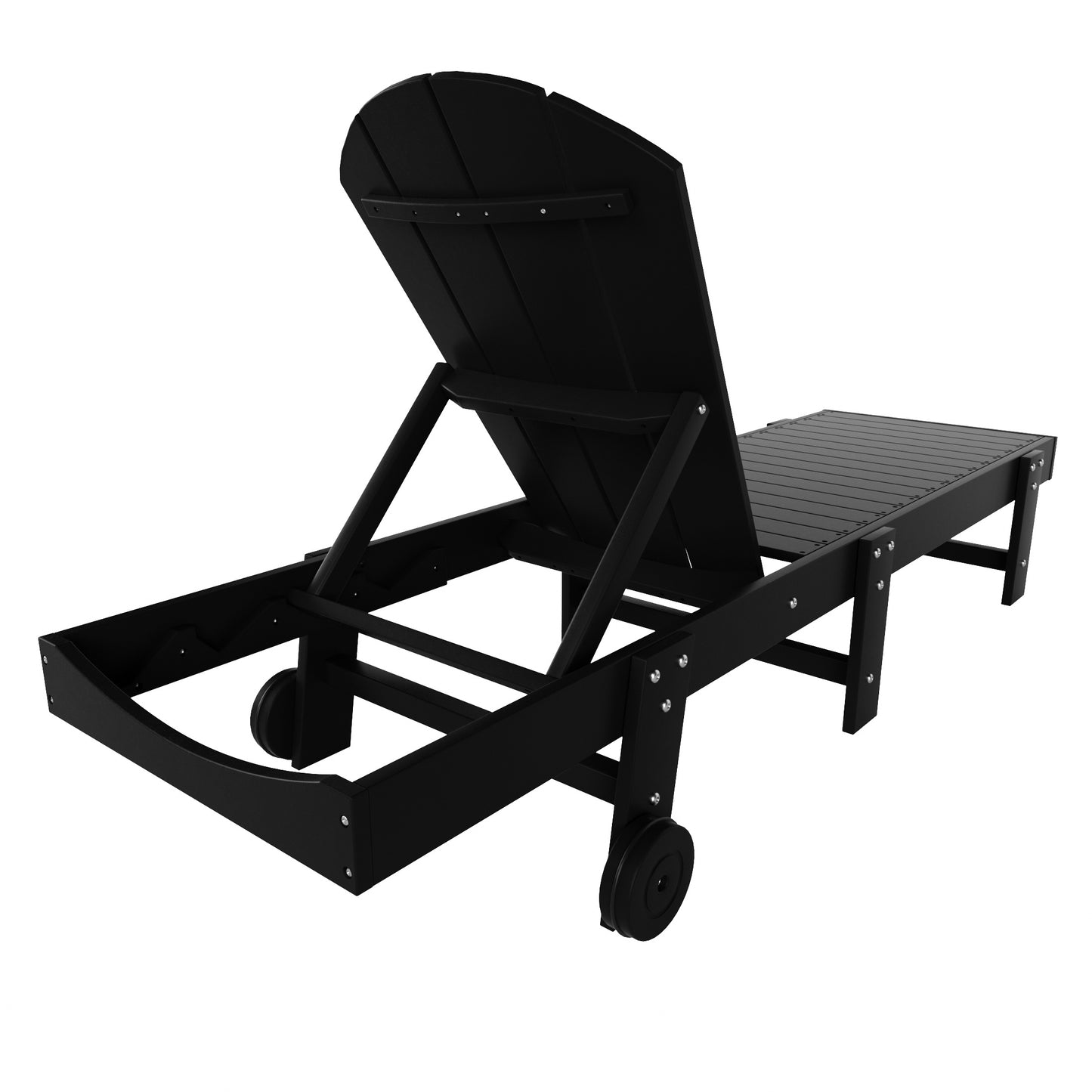 Chatham All-Weather Outdoor Adirondack Reclining Sun Lounger With Wheels