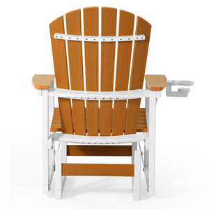 Heritage Ridge Adirondack Glider With Cup Holder