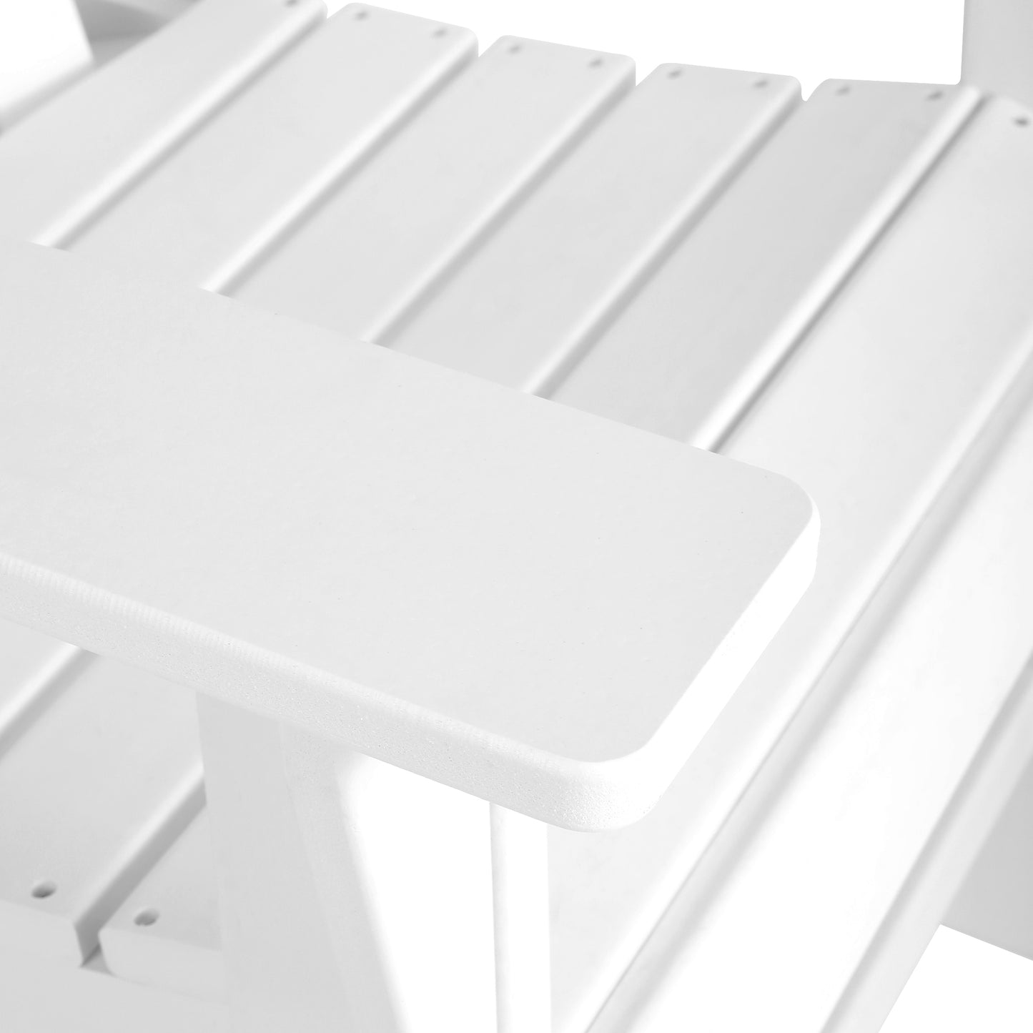 Malibu Modern All-Weather Outdoor Contoured Adirondack Dining Chair