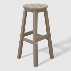 Stockholm All-Weather Outdoor Round Bar Stool (29" Height)