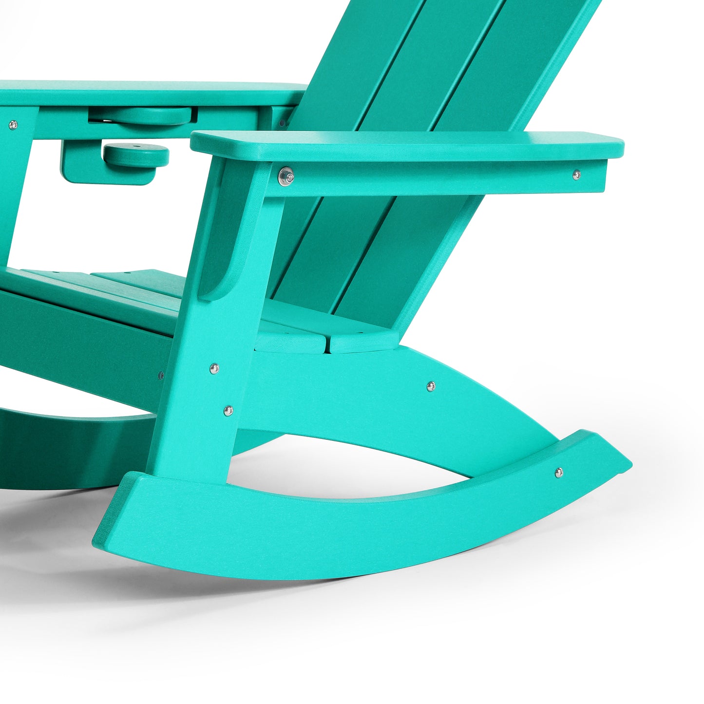 Tiny Terraces Kids Adirondack Rocking Chair with Cup Holder (Set of 2)