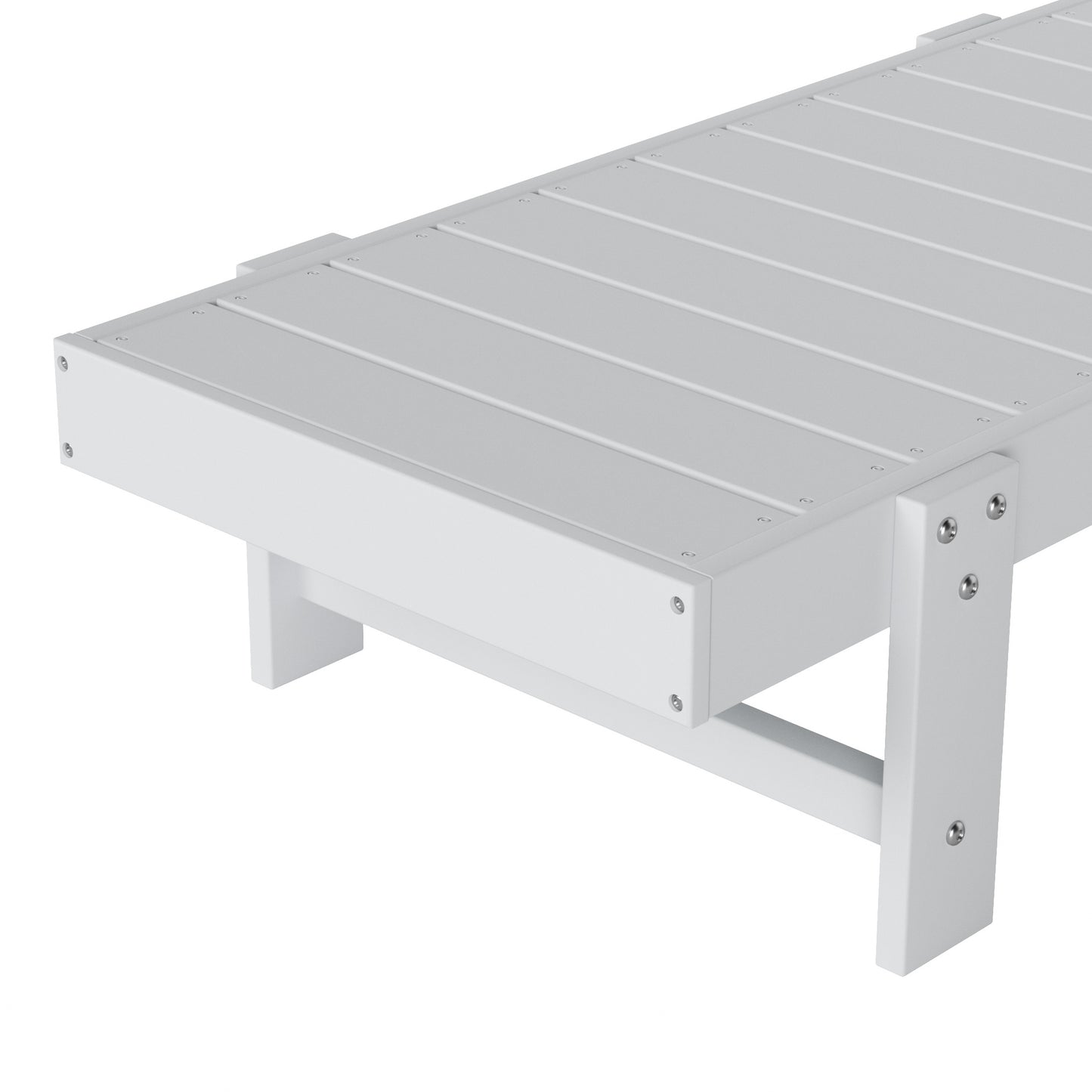 Malibu Modern All-Weather Outdoor Reclining Sun Lounger With Arm Rests & Wheels