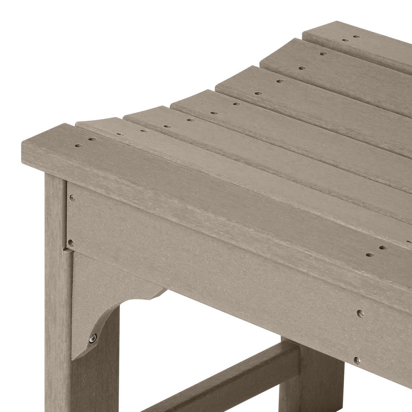 Concord All-Weather Outdoor Garden Backless Bench (46" Wide)